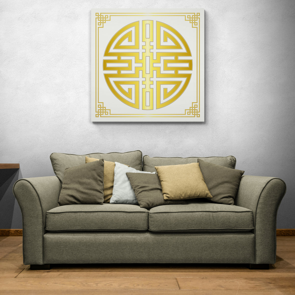 Wealth Attraction, Chinese Symbol, Feng Shui Wall Decoration, Wood Wall  Art, Wooden Sign, Housewarming Gift, Livingroom Gift, Office Gift 