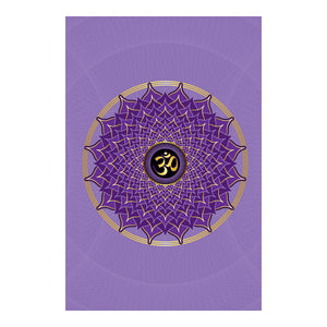 Crown Chakra Hardcover Journal (Lavender) 7.125" x 10.25" Blank, Lined, Graph, or Dot Grid