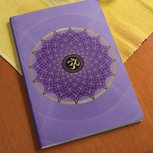 Load image into Gallery viewer, Crown Chakra Softcover Notebook Journal 7&quot; x 10&quot; Blank, Lined, Graph, or Dot Grid
