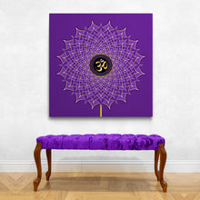 Load image into Gallery viewer, Crown Chakra Square Canvas Wall Art Decor
