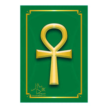 Load image into Gallery viewer, Ankh Kemetic Egyptian Hardcover Journal (Green) 7.125&quot; x 10.25&quot; Blank, Lined, Graph, or Dot Grid
