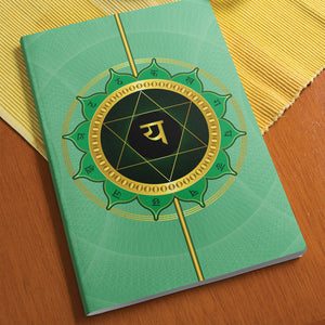 Heart Chakra Softcover Notebook Journal 7" x 10" Blank, Lined, Graph, or Dot Grid