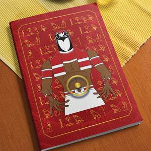 Heru Horus Kemetic Egyptian Softcover Notebook Journal 7" x 10" Blank, Lined, Graph, or Dot Grid