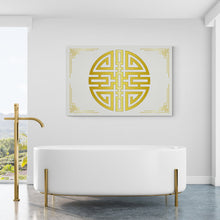 Load image into Gallery viewer, Cái Feng Shui Symbol of Wealth Attraction on Landscape Canvas
