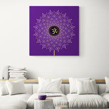Load image into Gallery viewer, Crown Chakra Square Canvas Wall Art Decor
