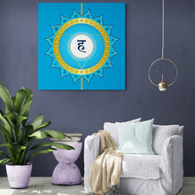 Load image into Gallery viewer, Throat Chakra Square Canvas Wall Art Decor
