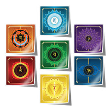 Load image into Gallery viewer, J-MAC Digital Art Seven Chakras Square Fine Art Paper Poster Prints Collection (7 Prints)
