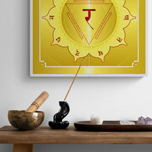 Load image into Gallery viewer, J-MAC Digital Art Solar Chakra Square Fine Art Paper Poster Print

