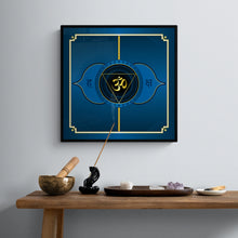 Load image into Gallery viewer, J-MAC Digital Art Third Eye Chakra Square Fine Art Paper Poster Print
