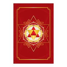 Load image into Gallery viewer, Merkaba Star Tetrahedron Hardcover Journal (Red) 7.125&quot; x 10.25&quot; Blank, Lined, Graph, or Dot Grid
