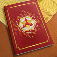 Load image into Gallery viewer, Merkaba Star Tetrahedron Softcover Notebook Journal (Red) 7&quot; x 10&quot; Blank, Lined, Graph, or Dot Grid
