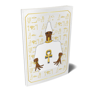Ausar Osiris Kemetic Egyptian Softcover Notebook Journal 7" x 10" Blank, Lined, Graph, or Dot Grid