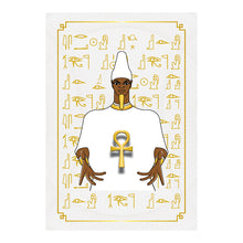 Load image into Gallery viewer, Ausar Osiris Kemetic Egyptian Hardcover Journal 7.125&quot; x 10.25&quot; Blank, Lined, Graph, or Dot Grid
