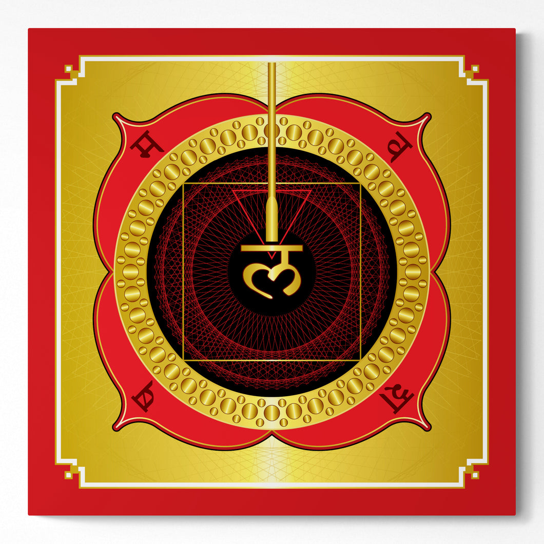 Root Chakra on Square Canvas