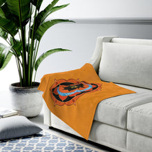 Load image into Gallery viewer, Sacral Chakra Velveteen Plush Blanket
