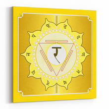 Load image into Gallery viewer, Solar Chakra on Square Canvas
