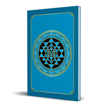 Load image into Gallery viewer, Sri Yantra Hardcover Journal (Cyan) 7.125&quot; x 10.25&quot; Blank, Lined, Graph, or Dot Grid
