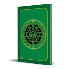 Load image into Gallery viewer, Sri Yantra Hardcover Journal (Green) 7.125&quot; x 10.25&quot; Blank, Lined, Graph, or Dot Grid
