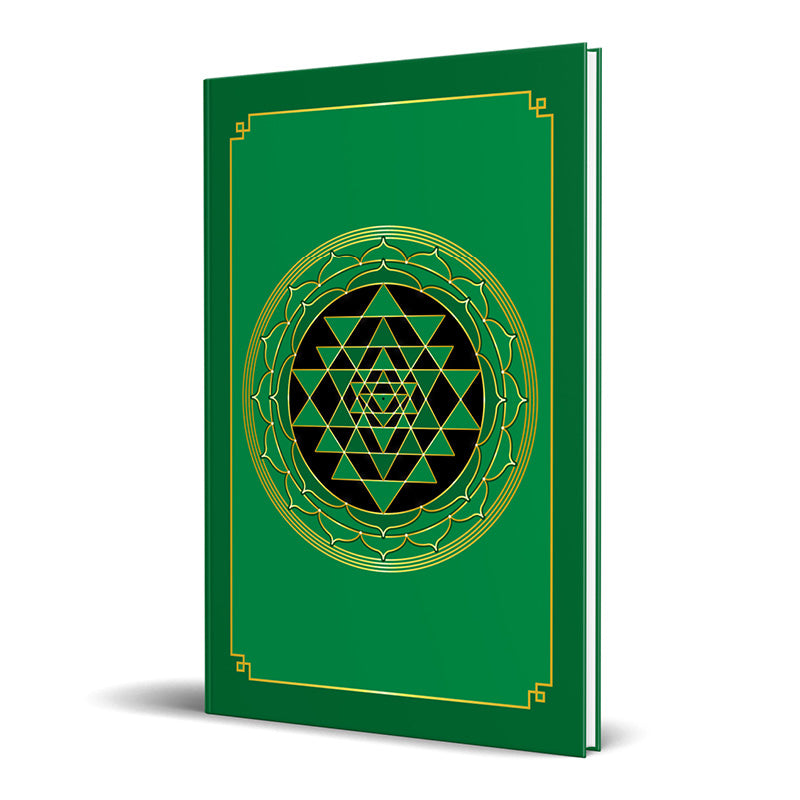 Sri Yantra Hardcover Journal (Green) 7.125