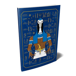 Tehuti Thoth Kemetic Egyptian Softcover Notebook Journal 7" x 10" Blank, Lined, Graph, or Dot Grid